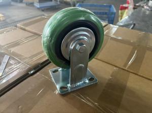 China Heavy Duty Trolley Cart Wheels With 2.5 Bolt Hole Spacing Rubber / Nylon Swivel / Rigid factory