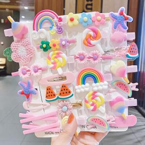 China Diy Childrens Hair Accessories Fruit Shape Hair Grips Cartoon Baby For Girls Kids 19 Cm factory