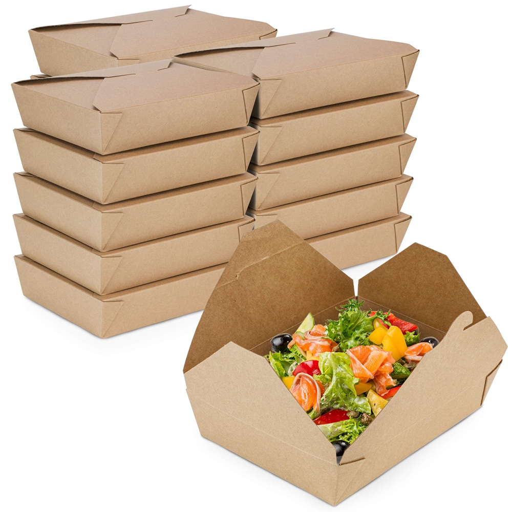 Custom Biodegradable Fast Food Packaging Box Suitable for Restaurants and Takeaways