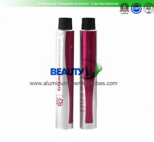 Beauty Empty Aluminum Squeeze Tubes , Hair Color Cream Collapsible Tubular