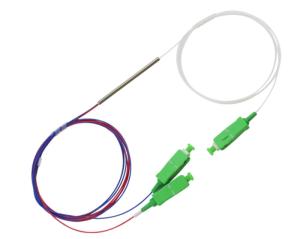 China SC Connector 1*2 Passive Splitter Fiber Optic 1x2 FBT Coupler Long Life factory