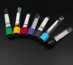 China Plastic Sterile Vacuum Blood Collection Tube Customized By Disposable Medical Supplies factory