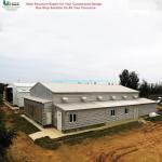Precision Steel Structure Poultry House Galvanized Steel High Load Bearing
