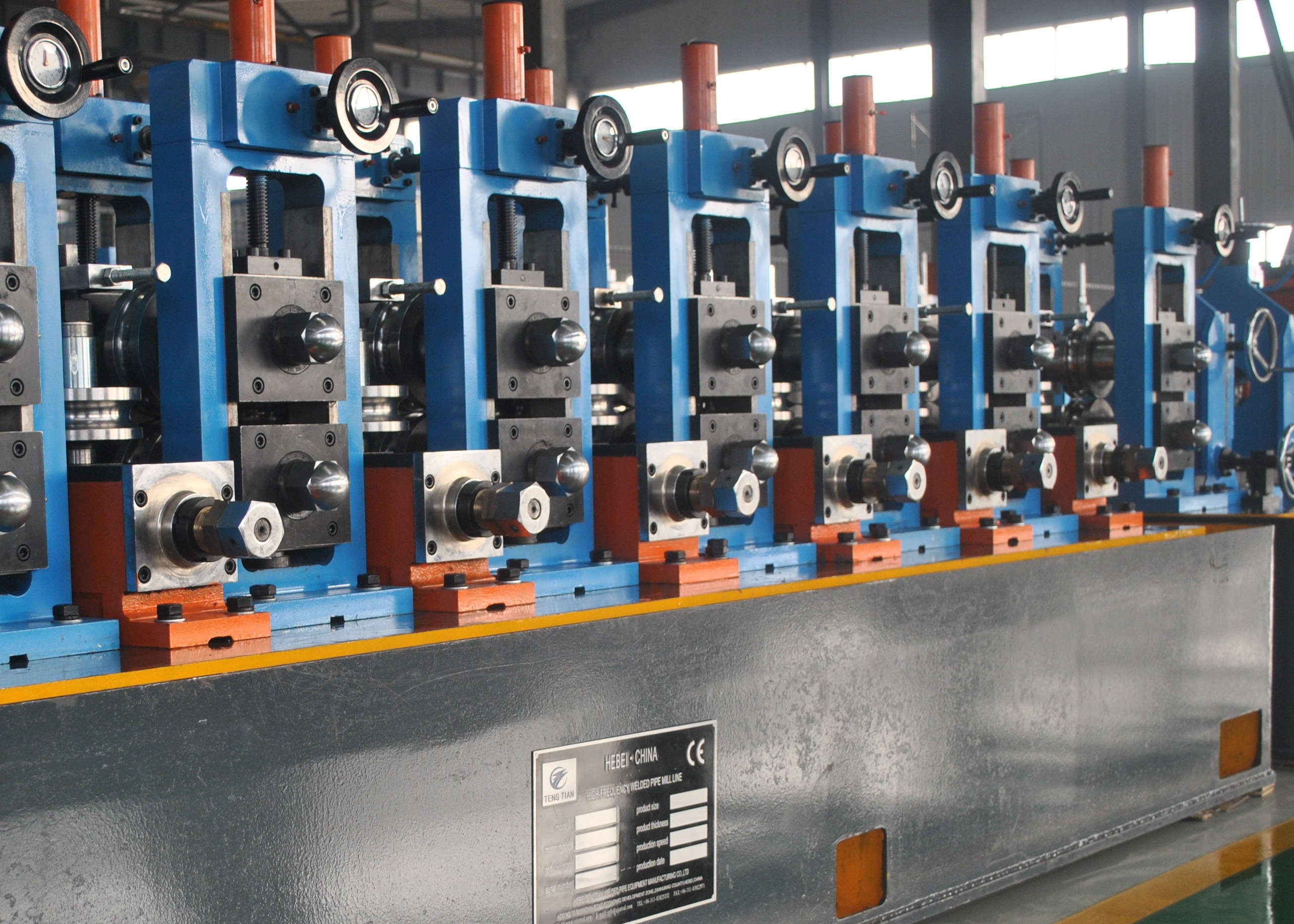 Galvanized Carbon Steel Pipe Machine Fast Change 50x50 Square Tube Mill
