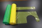 Transparent Yellow Green Disposable Aprons On A Roll For Food Factory Workshop