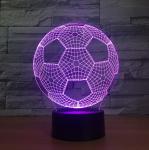 Football 3D LED Night Light 7 Colors Change with Remote Control As Christmas