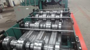 China Building Meta Closed Mouth Floor Deck Roll Forming Machine 0.8-1.6mm Thickness factory