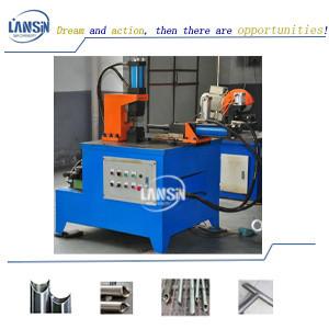 China Semiautomatic Straight Curving Pipe Notching Machine NC Pipe Tubing Notcher factory