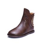 S090 Autumn and winter hot style Martin boots retro handmade leather women's