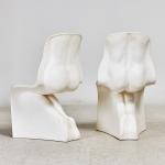 Custom Abstract Furniture Decoration Metal Art Seat Chair Fiberglass Sculpture