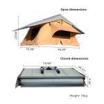 Cheap Full Automatic Lightweight Roof Top Tent Outdoor Camping Soft Top Car Top