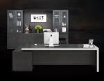 Black Commercial Office Furniture , Office Desk Furniture Multi Functional