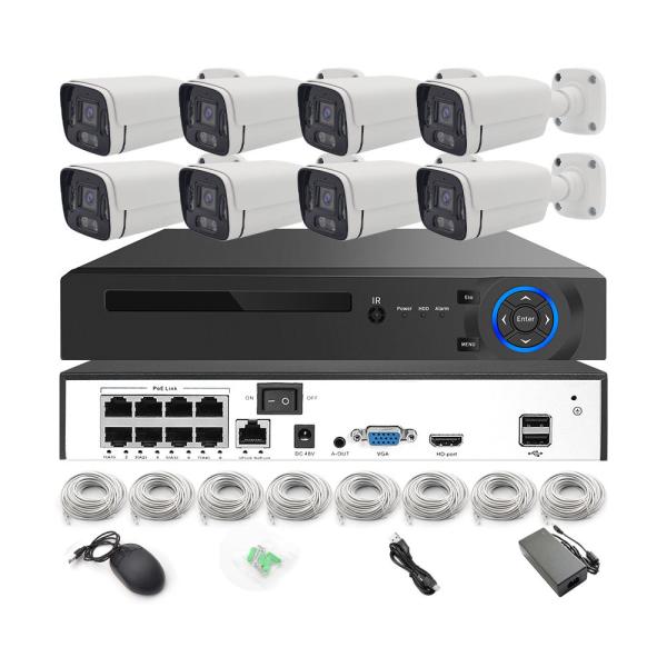 Customized 4K 8.0MP 4CH POE IP Camera Face Detection Cctv System for End Surveillance