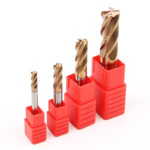 China HRC55 Round Corner Radius End Mill Groove Long Neck 4mm Milling Tool factory