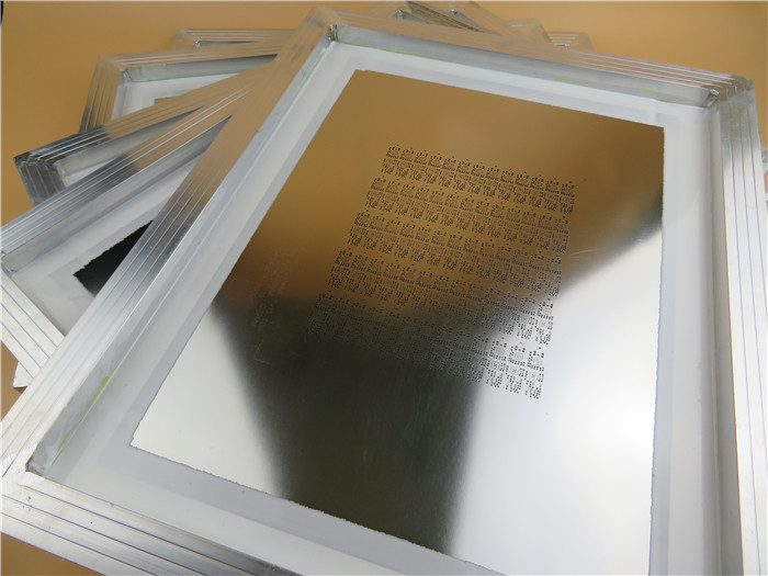Stainless Steel Shim 0.12mm PCB SMT Stencil 520x420mm Aluminum Fame