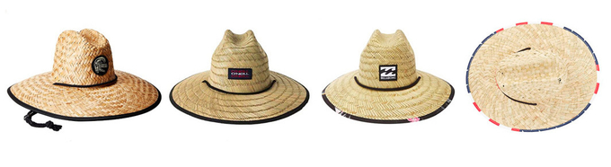 Unisex Patch Straw Hat For Summer Outdoor Surfing Lifeguard