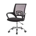 Height Adjustable Modern Black Swivel Office Chair With Wheels Castor Nylon
