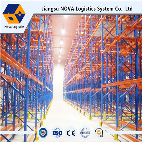Blue Industrial Steel Storage Racks , Heavy Duty Drive In Racking System