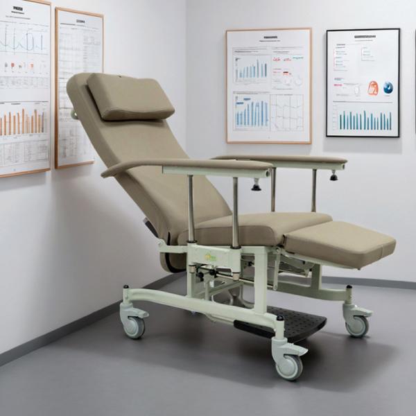 China Adjustable Backrest High Back Nursing Chair for Elderly and Disabled Carbon Steel Baked Enameled factory