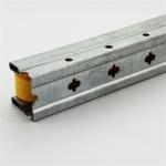 Yellow Wheel JY 2046A Metal Roller Track SGCC Roller Channel Track