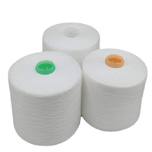 China Spun Polyester Yarn Dyed Spun Polyester Yarn 202 302 402 502 602 Polyester Ring Spun Yarn factory