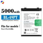 Tecno Pova 5 Pro Smartphone Battery BL-49PT 3.87V 5000mAh Dual IC Protection in