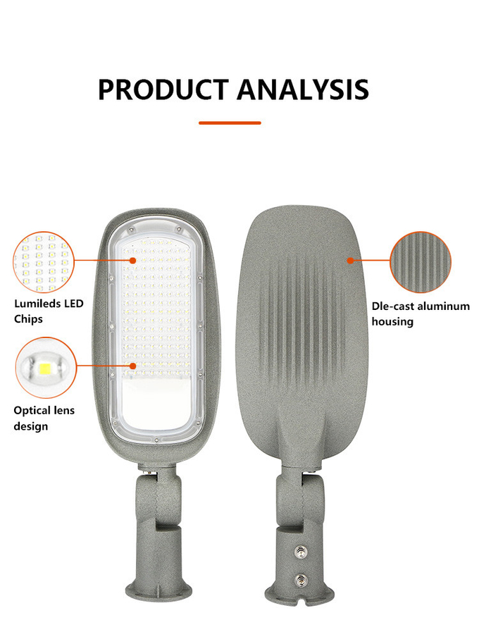 KCD Classic Performance Safety Electric Die Casting Aluminium Housing Efficient Waterproof Slim 150w Smart LED Street Lights