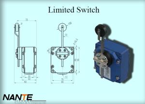 China Electric Wire Rope Hoist 6mm Rotary Metal Rod Trigger Head Limited Switch factory