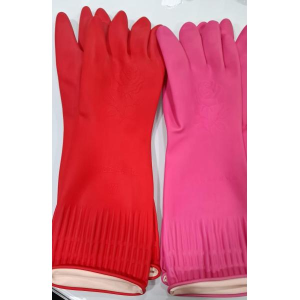 No Powdered Extra Long Cuff Latex Gloves 15 Inches Length 100 Grams/pair Palm