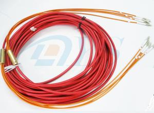 China 4 Cores Armoured Multimode Optical Fiber Patch Cord High Flexibility for FTTH factory