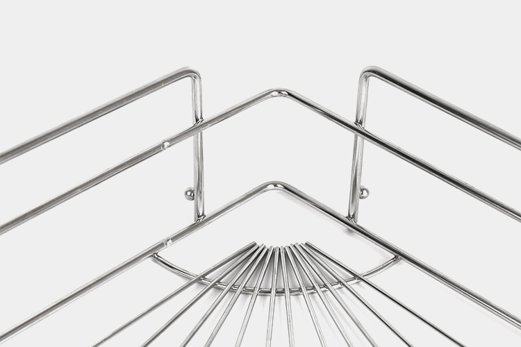 Gel Pad Mounted Strongly Holding Power Stainless Steel No Install Tools Needed Bath Corner Shelf Caddy