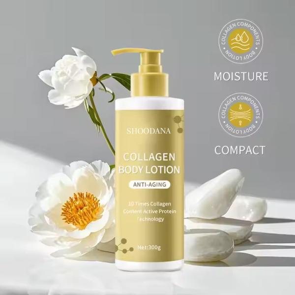 China OEM Whitening Body Cream 300g Moisturizing Antiaging Collagen Body Lotion factory