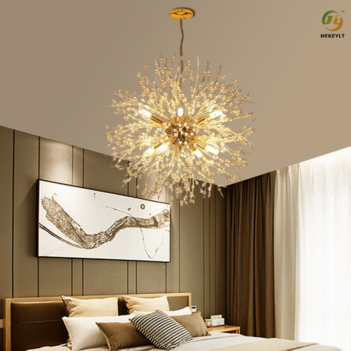 Nordic Modern G9 Crystal Pendant Light Restaurant Clothing Store Bedroom