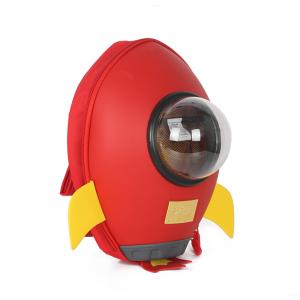 Supercute 3D Cartoon Backpack Customized Rocket Shape Small Kids Backpack
