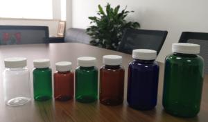 China Round 250ml Healthcare PET Medicine Bottles Green / Brown / Natural Color factory
