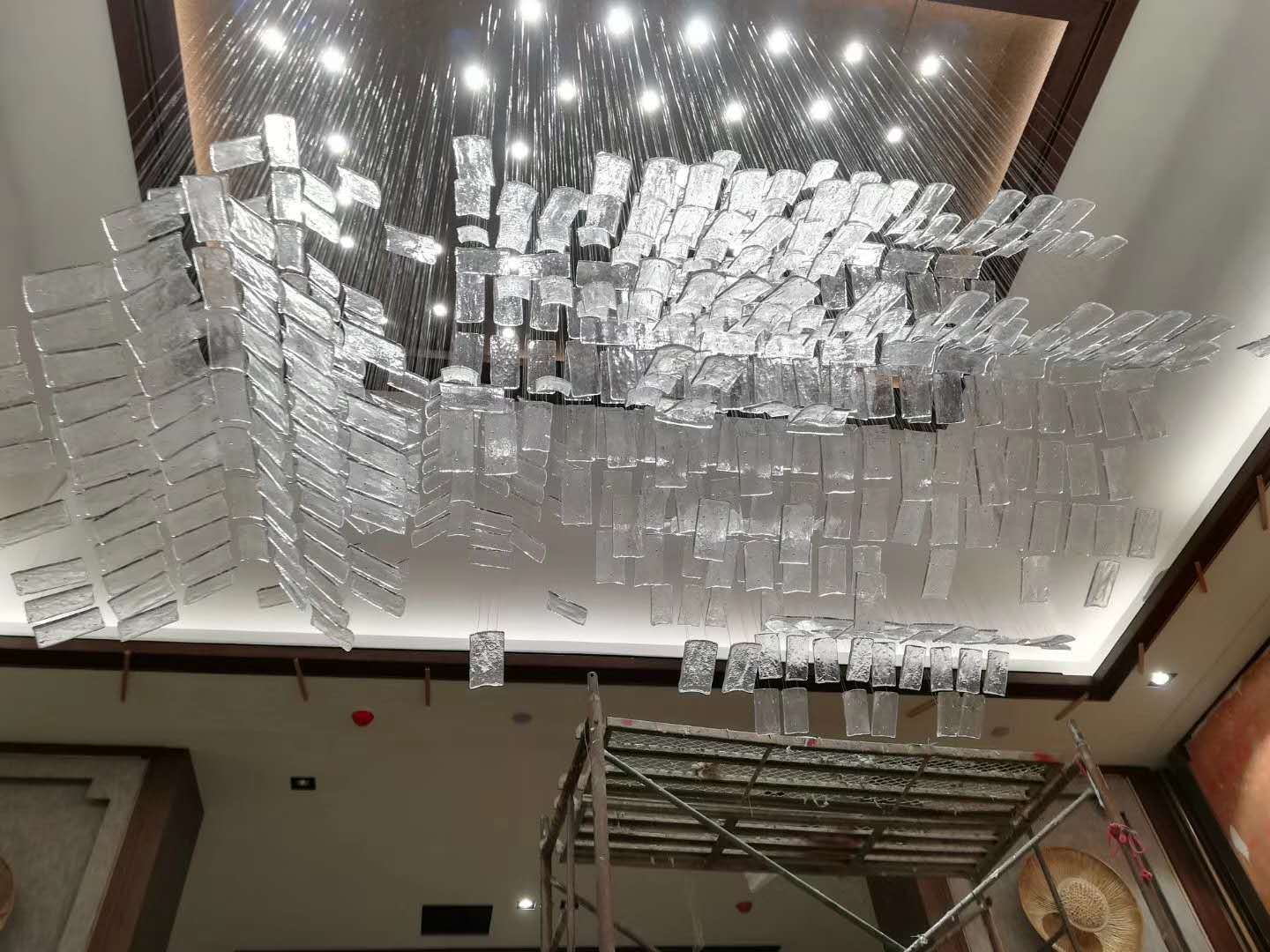 JYLIGHTING custom good price ceiling plate for pendant light large glass tile lighting Project customization for hotel