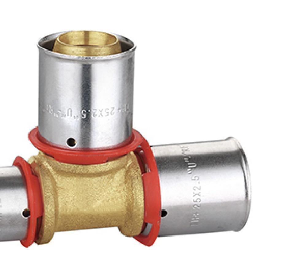 Polished Brass Compression Fittings for Industrial Applications Tee Pex Pipe Fitting 1/2 Inch Pex Fittings