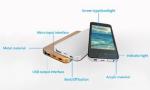Mini External Cell Phone Battery Charger Acrylic Case Customized Picture