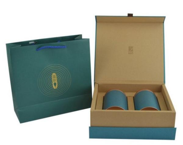 custom book shape tea packaging box Luxury hinged gift packaging tea box with