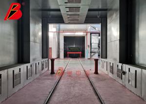 China Gas Burner Heat System CE 2.5m minute Automotive Spray Booth factory