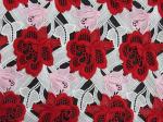 Heavy Three Color Embroidered Crochet Lace Fabric / Dressmaking Fabric