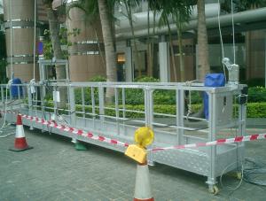 China ZLP800 aluminum suspended platform / hoist cradle / gondola platform factory