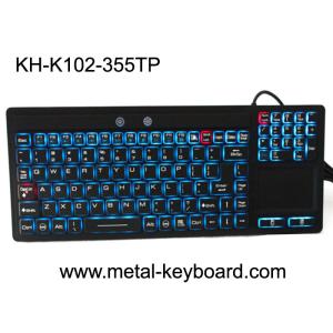 China Touchpad Backlit Industrial Computer Keyboard Rubber Silicone For Ruggedized Computer factory