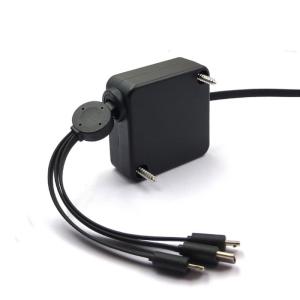 China Multifunctional 3A ABS Fast Charging USB Cables Retractable 3 In 1 factory