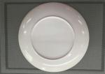 Diameter 25cm Weight 200g Melamine Dinnerware Plate / White Porcelain Dishes