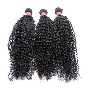 China Full Cuticle 100%Virgin Human Hair Weave Kinky Curly Hair Bundle No Tangle factory