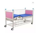 Manual Hospital Pediatric Bed Two Crank Child Bed With Bed Head Boards