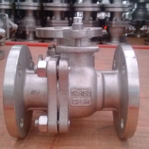 China CF8M flange ball valve for sea water factory