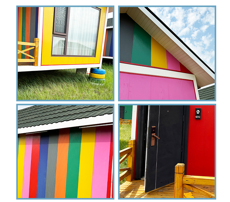 Customized Color Apartment Holiday Cottage Villa Bach Container House Prefab Tiny Home