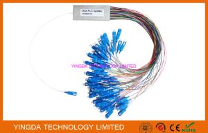 China FTTH 1x64 PLC Splitter SC/APC Simiplex Connector Steel Tube LSZH G657A factory